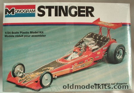 Monogram 1/24 Stinger Rear Engine Rail Dragster, 2809 plastic model kit